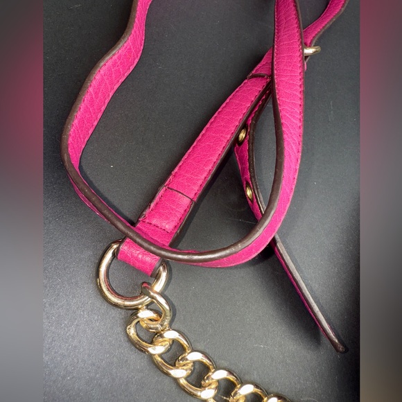 Juicy Couture Crossbody/Shoulder Bag Purse Barbie hot pink pebble leather - Picture 11 of 13